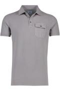 State of Art Bonneterie poloshirt borstzak grijs