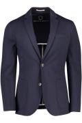 Born With Appetite colbert slim fit donkerblauw effen