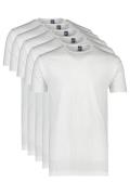 Alan Red t-shirt effen katoen wit Derby 5-pack