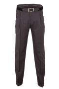 m.e.n.s. pantalon Paris-U middengrijs wol bandploo