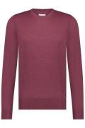 State of Art trui half zip bordeaux effen wol