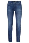 Hugo Boss pantalon blauw effen denim, katoen