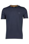 T-shirts Hugo Boss blauw effen