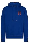 Big & Tall Tommy Hilfiger trui blauw katoen hoodie