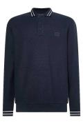 Tommy Hilfiger polo Big & Tall donkerblauw effen katoen normale fit