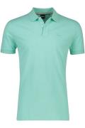 Hugo Boss polo turquoise effen katoen normale fit korte mouwen