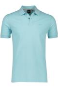 Hugo Boss polo lichtblauw uni katoen normale fit