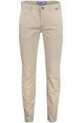 Katoenen Mac broek beige effen katoen