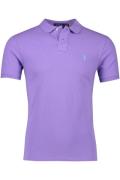 Polo Ralph Lauren trendy polo Slim Fit paars effen katoen