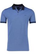 Gant polo 2-knoops normale fit blauw katoen