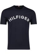 Tommy Hilfiger t-shirt katoen donkerblauw opdruk