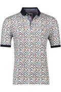 Geprint Baileys polo normale fit wit multicolor katoen