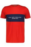 New Zealand t-shirt Ianthe rood uni ronde hals