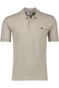 Lacoste polo classic fit katoen licht grijs