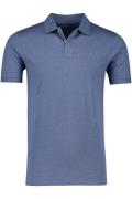 Portofino polo normale fit Milano donkerblauw effen katoen 2 knoops