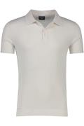 Strellson poloshirt normale fit wit effen