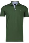 Portofino poloshirt 3 knoops normale fit groen extra lang