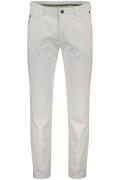 Meyer Diego broek wit effen katoen chino