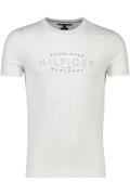 T-shirt Tommy Hilfiger wit ronde hals b&t