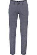 Gardeur broek chino blauw geruit Savage