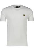 Lyle & Scott t-shirt slim fit wit ronde hals