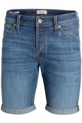 Korte broek Jack & Jones blauw effen katoen