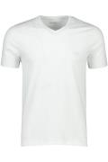 Hugo Boss t-shirt wit effen v hals katoen 3 pack