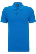 Hugo Boss Prime poloshirt slim fit blauw effen 100% katoen