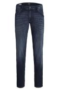 jeans Jack & Jones donkerblauw effen katoen