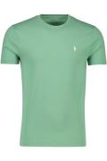 Polo Ralph lauren t-shirt groen ronde hals effen 100% katoen