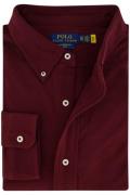 Polo Ralph Lauren casual overhemd bordeaux normale fit  katoen