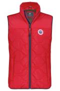 New Zealand bodywarmer rood Autotau effen rits normale fit