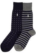 Polo Ralph Lauren 2-pack sokken donkerblauw geprint