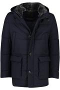 Gimo's normale fit winterjas donkerblauw