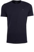 Tommy Hilfiger t-shirt effen katoen donkerblauw