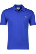 Lacoste polo blauw effen katoen normale fit