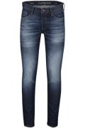 Cast Iron jeans riser slim donkerblauw effen denim