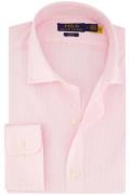 Polo Ralph Lauren overhemd katoen slim fit roze gestreept