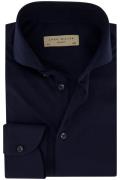 John Miller katoenen overhemd donkerblauw slim fit ml7