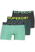 Superdry boxershorts groen grijs zwart 3-pack