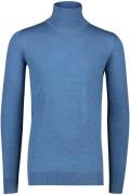 Portofino coltrui extra long blauw slim fit wol