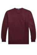 Polo Ralph Lauren trui ronde hals katoen bordeaux effen