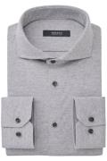 Grijs overhemd Desoto business effen katoen slim fit