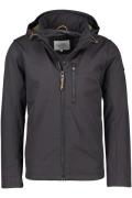 Camel Active softshell jas zwart capuchon afneembaar