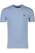 Lyle & Scott t-shirt slim fit lichtblauw ronde hals