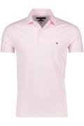 Tommy Hilfiger polo lichtroze Slim Fit