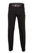 m.e.n.s. pantalon Paris-U zwart wol bandplooi stre