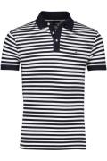 Tommy Hilfiger slim fit polo katoen wit gestreept