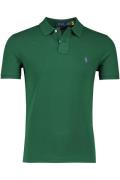 Polo Ralph Lauren poloshirt met korte mouwen slim fit groen effen kato...