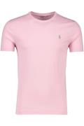 Polo Ralph Lauren t-shirt roze Custom Slim Fit katoen